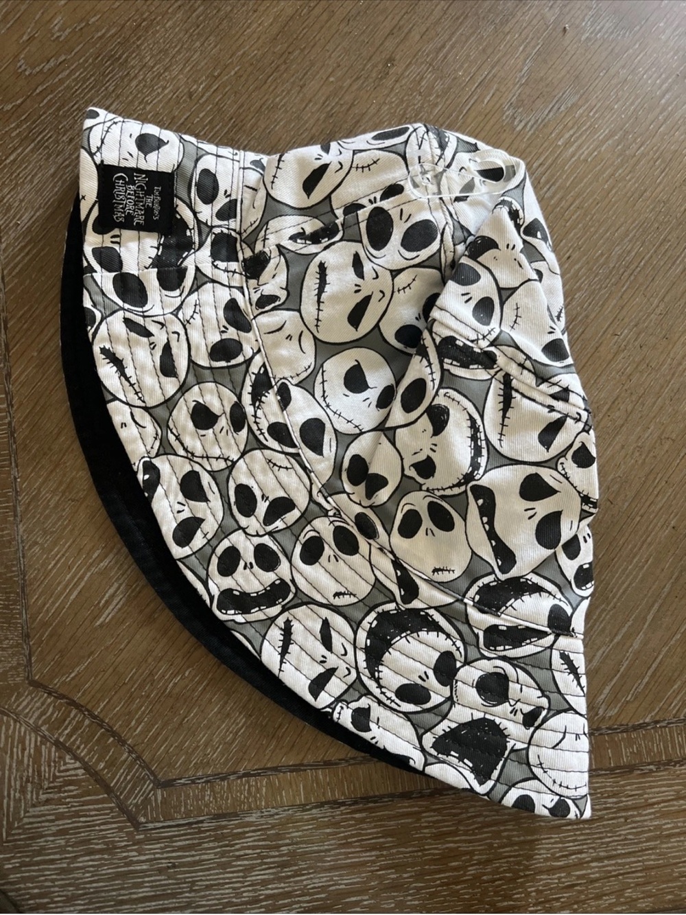 Nightmare Before Christmas Jack Skellington Black & White Bucket Hat - adult new